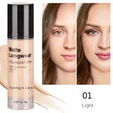 Matte Liquid Foundation Moisturizing Hide Pores Cover Freckles Scars For Skin Tone Makeup Foundation Face Makeup