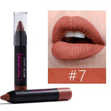 Matte Crayon Lipstick Waterproof Nutritious Velvet Lip Stick Pencil Red Tint Nude Batom Long Lasting Makeup set Lip Kit