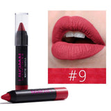 Matte Crayon Lipstick Waterproof Nutritious Velvet Lip Stick Pencil Red Tint Nude Batom Long Lasting Makeup set Lip Kit