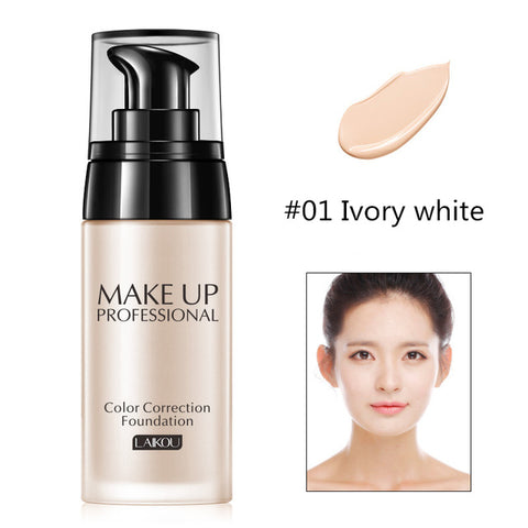 Makeup Base Face Liquid Foundation BB Cream Concealer Moisturizer Oil-control Whitening Waterproof Liquid Foundation Maquiagem