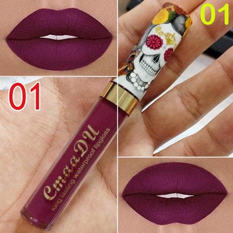 New Brand 6 Colors Matte Liquid Lipstick Waterproof Velvet Lip Stick Women Beauty Nude Lip Gloss Long Lasting Cosmetics Kit