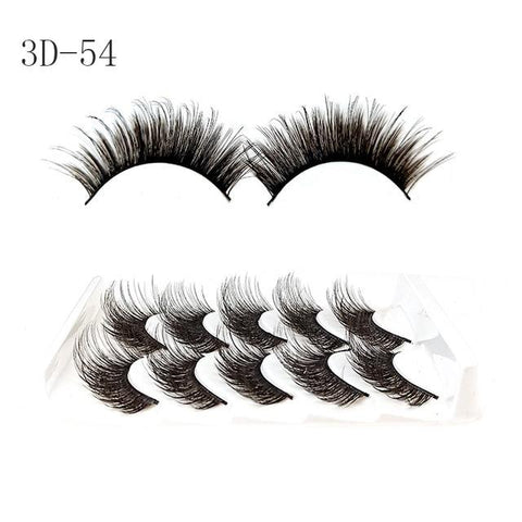 5 3D Natural Faux Eyelashes