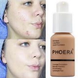 PHOERA Soft Matte Light Cream Long Lasting Liquid Face Foundation Makeup Coverage Foundation Natural Oil Control Maquiagem New