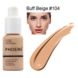 PHOERA Soft Matte Light Cream Long Lasting Liquid Face Foundation Makeup Coverage Foundation Natural Oil Control Maquiagem New