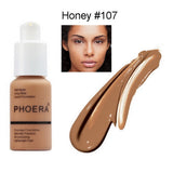 PHOERA Soft Matte Light Cream Long Lasting Liquid Face Foundation Makeup Coverage Foundation Natural Oil Control Maquiagem New