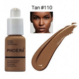 PHOERA Soft Matte Light Cream Long Lasting Liquid Face Foundation Makeup Coverage Foundation Natural Oil Control Maquiagem New