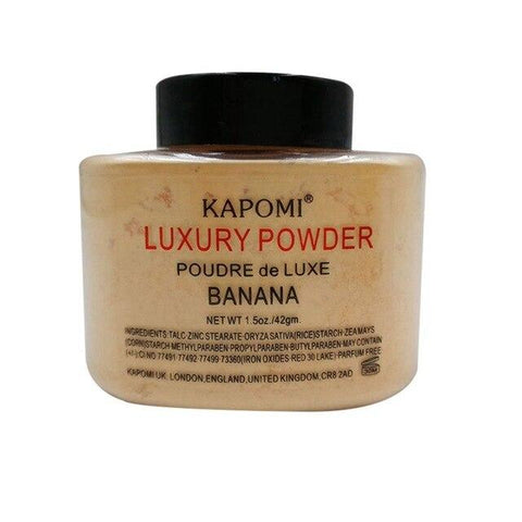 Women Banana  Matte Face Smooth Loose Powder Whitening Oil Control Luxury Face Powder Foundation Beauty Makeup Long Lasting