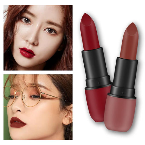 Matte Lipstick Cosmetic Waterproof Long Lasting Pigment Velvet Sexy Lip Non-stick cup does not fade Lipstick new 2019 TSLM1