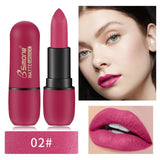 Matte Lipstick Cosmetic Waterproof Long Lasting Pigment Velvet Sexy Lip Non-stick cup does not fade Lipstick new 2019 TSLM1