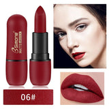 Matte Lipstick Cosmetic Waterproof Long Lasting Pigment Velvet Sexy Lip Non-stick cup does not fade Lipstick new 2019 TSLM1