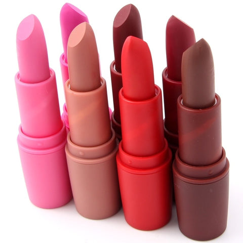 Miss Rose Matte Lipstick Batom Mate Makeup Waterproof Sexy Red Lip Tint Mate Long Lasting Nude Pigment Vitamin Velvet Lip Stick