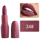Miss Rose Matte Lipstick Batom Mate Makeup Waterproof Sexy Red Lip Tint Mate Long Lasting Nude Pigment Vitamin Velvet Lip Stick