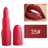 Miss Rose Matte Lipstick Batom Mate Makeup Waterproof Sexy Red Lip Tint Mate Long Lasting Nude Pigment Vitamin Velvet Lip Stick
