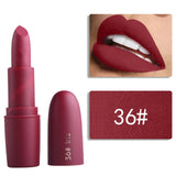 Miss Rose Matte Lipstick Batom Mate Makeup Waterproof Sexy Red Lip Tint Mate Long Lasting Nude Pigment Vitamin Velvet Lip Stick