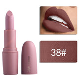 Miss Rose Matte Lipstick Batom Mate Makeup Waterproof Sexy Red Lip Tint Mate Long Lasting Nude Pigment Vitamin Velvet Lip Stick