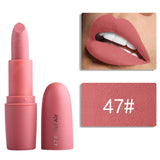 Miss Rose Matte Lipstick Batom Mate Makeup Waterproof Sexy Red Lip Tint Mate Long Lasting Nude Pigment Vitamin Velvet Lip Stick