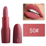 Miss Rose Matte Lipstick Batom Mate Makeup Waterproof Sexy Red Lip Tint Mate Long Lasting Nude Pigment Vitamin Velvet Lip Stick