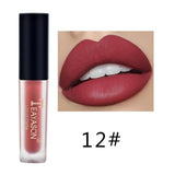 Moisturizing Matte Lip Gloss Nude Lipstick Waterproof Lasting Lipstick Lip Tint Easy To Wear Liquid Makeup 12 Colors