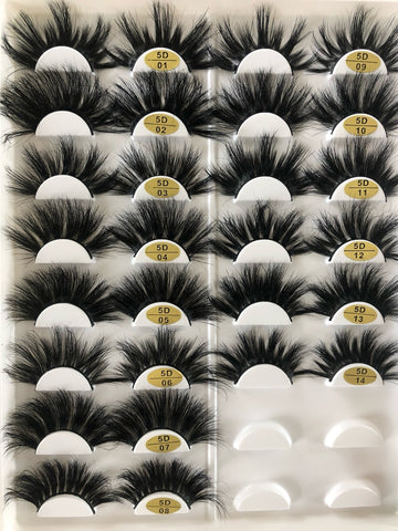 25 Mm  Faux 3d Mink Eyelashes