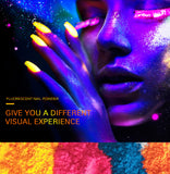 12 Colors/Set Loose Powder Eye Shadow Dust Festival Pigment Neon Fluorescence Eye shadow Pigment Not Luminous