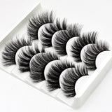 5Pairs 3D Faux Mink Hair False Eyelashes Natural/Thick Long Eye Lashes Wispy Makeup Beauty Extension Tools