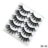 5Pairs 3D Faux Mink Hair False Eyelashes Natural/Thick Long Eye Lashes Wispy Makeup Beauty Extension Tools