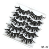 5Pairs 3D Faux Mink Hair False Eyelashes Natural/Thick Long Eye Lashes Wispy Makeup Beauty Extension Tools