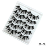 5Pairs 3D Faux Mink Hair False Eyelashes Natural/Thick Long Eye Lashes Wispy Makeup Beauty Extension Tools