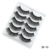 5Pairs 3D Faux Mink Hair False Eyelashes Natural/Thick Long Eye Lashes Wispy Makeup Beauty Extension Tools