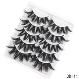 5Pairs 3D Faux Mink Hair False Eyelashes Natural/Thick Long Eye Lashes Wispy Makeup Beauty Extension Tools