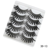 5Pairs 3D Faux Mink Hair False Eyelashes Natural/Thick Long Eye Lashes Wispy Makeup Beauty Extension Tools