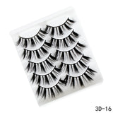 5Pairs 3D Faux Mink Hair False Eyelashes Natural/Thick Long Eye Lashes Wispy Makeup Beauty Extension Tools