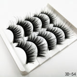 5Pairs 3D Faux Mink Hair False Eyelashes Natural/Thick Long Eye Lashes Wispy Makeup Beauty Extension Tools