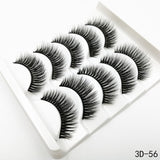 5Pairs 3D Faux Mink Hair False Eyelashes Natural/Thick Long Eye Lashes Wispy Makeup Beauty Extension Tools