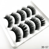 5Pairs 3D Faux Mink Hair False Eyelashes Natural/Thick Long Eye Lashes Wispy Makeup Beauty Extension Tools