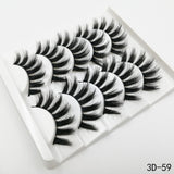5Pairs 3D Faux Mink Hair False Eyelashes Natural/Thick Long Eye Lashes Wispy Makeup Beauty Extension Tools