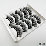 5Pairs 3D Faux Mink Hair False Eyelashes Natural/Thick Long Eye Lashes Wispy Makeup Beauty Extension Tools