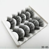 5Pairs 3D Faux Mink Hair False Eyelashes Natural/Thick Long Eye Lashes Wispy Makeup Beauty Extension Tools