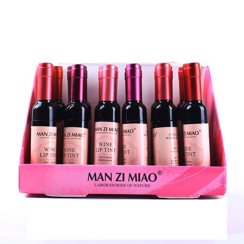 Red Wine Lip Liquid 1Pcs Boxed Long-Lasting Moisturizing Lip Liquid Lip Gloss Lipstick Beauty Products