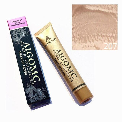 Aigomc Invisible full Cove Foundation Make Up Concealer Whitening Moisturizer Oilcontrol Waterproof Liquid Foundation