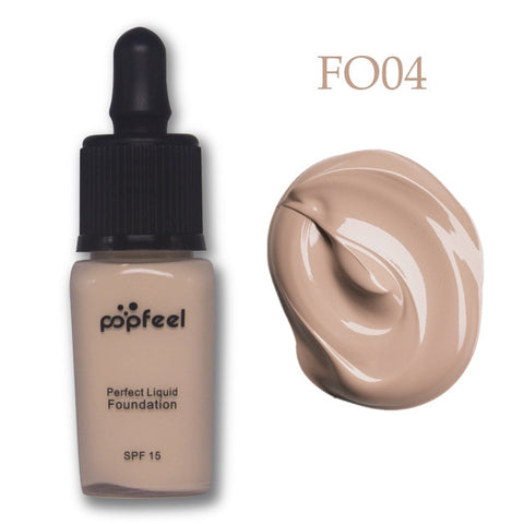 Liquid Foundation Invisible Full Coverage Make Up Concealer Whitening Moisturizer Waterproof Makeup Foundation SPF15 Sun