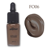 Liquid Foundation Invisible Full Coverage Make Up Concealer Whitening Moisturizer Waterproof Makeup Foundation SPF15 Sun