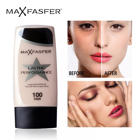 MAXFASFERX Face Liquid Foundation Makeup Base BB Cream Concealer Invisible Full Coverage Whitening Moisturizer Waterproof