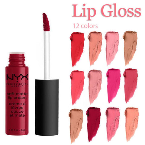 12 Colors Professional Matte Liquid Lipstick