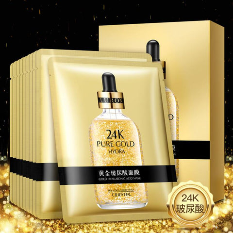 24K Gold Hyaluronic Acid Facial Mask