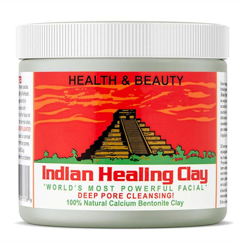 Skin Care Indian Healing Clay Face Mask Blackhead Remover Deep Cleansing Brightens Skin Tone Shrink Pores Moisturizing Masks