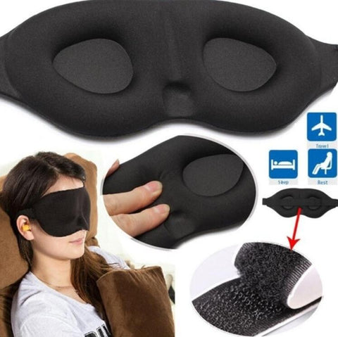 3D Sleeping mask Travel Rest Aid Eye Sleep Mask Cover Eye Patch Sleeping Mask Case Blindfold Eye Mask Eyeshade Massager
