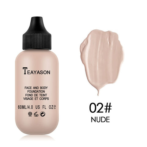 TEAYASON 6 Colors Matte Lasting Oil Control Concealer Cream Brighten Makeup Moisturizing Liquid Natural Face Foundation TSLM2